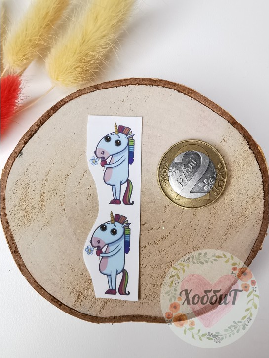 Термонаклейки цветные для бантиков №91, 1 пара